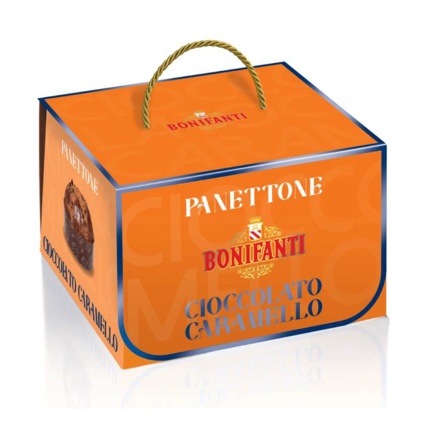[010040010010038] PANETTONE BONIFANTI CHOCOLATE Y CARAMELO (C18) 750G