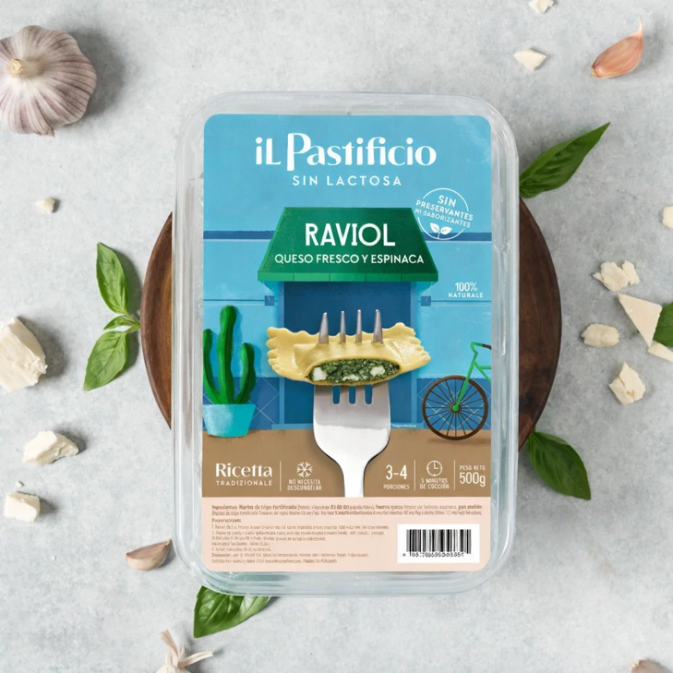 [020110010010042] RAVIOL SIN LACTOSA (CARNE) 500G