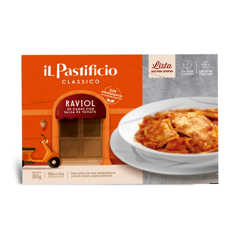 [020140020010002] RAVIOLES LISTOS (CARNE C/ SALSA DE TOMATE)